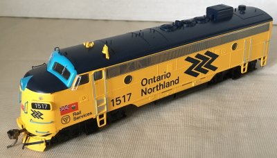 Rapido Trains 222530 - HO GMD FP7 - DCC/Sound - Ontario Northland (Chevron) #1508