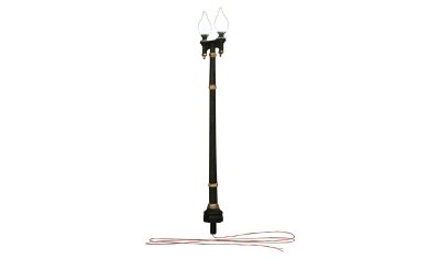 Woodland Scenics 5640 N Scale - Double Lamp Post Street Lights - 3pcs - Just Plug Lighting System