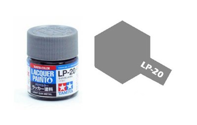 Tamiya LP20 Light Gun Metal Mini Lacquer Finish 10ml