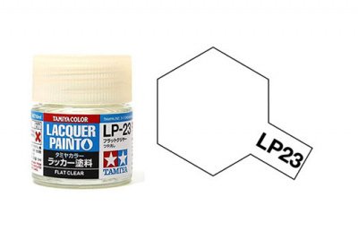 Tamiya LP23 Flat Clear Mini Lacquer Finish 10ml