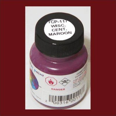 Tru Color Paint 117 - Acrylic - Wisconsin Central Maroon - 1oz 