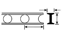 Plastruct 90933 - HO 5/16 inch Open Web Truss - Cellform Style (2pcs)