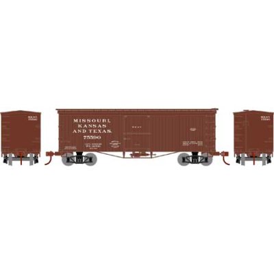 Athearn Roundhouse 1171 - HO 36ft Old-Time Wood Boxcar - Missouri, Kansas, & Texas #75590