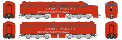 Rapido 23043 - HO PA-2 + PB-2 Demonstrator Set - DCC Ready - Alco-General Electric #8375