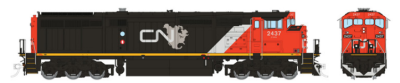 Rapido 24511 - HO Dash 8-40CM - DCC & Sound - Canadian National: North America #2437