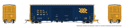 Rapido 170009-3 - HO 50Ft PCF B70 Boxcar - w/ ONT/ Youngstown Doors - Ontario Northland #2803