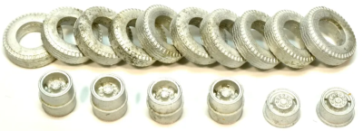 ShowCase Miniatures 3011 - HO Scale Budd Steel Wheel Set