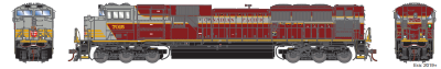 Athearn Genesis G75851 - HO SD70ACU - DCC & Sound - Canadian Pacific (Heritage Scheme) #7015