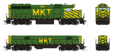 Rapido 40517 - HO EMD GP40 Mother and Slug - DCC & Sound - MKT (Green & Yellow) #226, 501