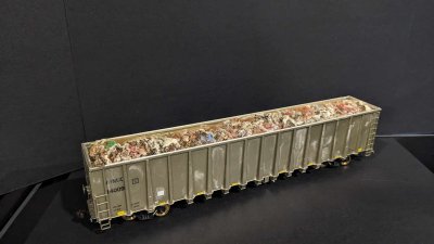 Otter Valley RailRoad HO 6400 Gondola Trash Load - Single