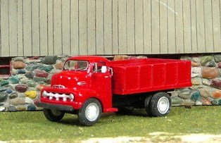 Sylvan Scale Models V-330 HO Scale - 1952 Ford/Cab Over Engine/Grain Truck - Unpainted and Resin ...