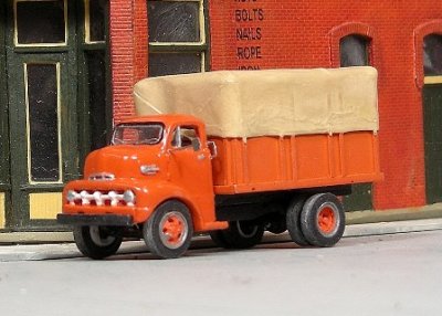 Sylvan Scale Models V-331 HO Scale - 1952 Ford/Cab Over Engine/Stake Truck - Unpainted and Resin ...