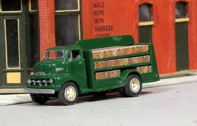 Sylvan Scale Models V-332 HO Scale - 1952 Ford/Cab Over Engine/Beverage Truck - Unpainted and Res...