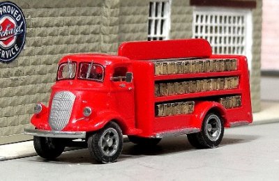 Sylvan Scale Models V-371 HO Scale - 1937 Studebaker COE Beverage Truck - Unpainted and Resin Cas...