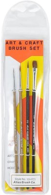 Atlas Brush Company1004PS - Camel and Sable Round and Flat (4) Brush Set