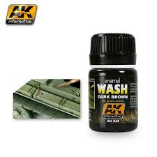 AK Interactive Wash : Dark Brown 