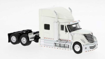 Brekina 85827 - HO 2010 International Lonestar Sleeper-Cab Semi Tractor - Assembled - White