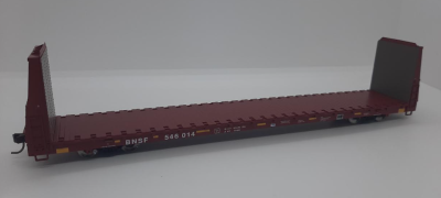 Atlas Trainman 20006447 - HO 68Ft Bulkhead Flatcar - BNSF #546014