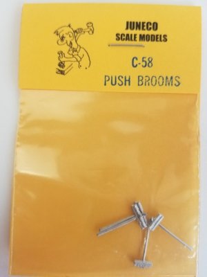 Juneco Scale Models C-58 Push Broom (4/pkg)