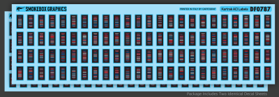 SmokeBox Graphics DF0787 - HO Kartrak ACI Labels - Decals