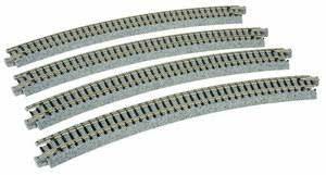 Kato Unitrack 20-130 - N Scale Curved Roadbed Track Section - 30-Degree 13-3/4 inches 348mm Radiu...