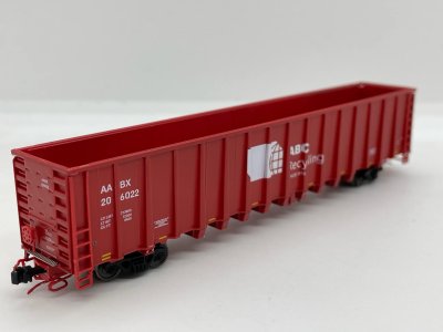 Otter Valley Railroad 6478- N Scale NSC 64 Ft 6400 CuFt Scrap and Trash Gondola - AABX #206027