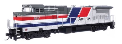 Walthers Mainline 19561 - HO GE Dash 8-32BWH - DCC & Sound - Amtrak #507 (Phase III, silver, red,...