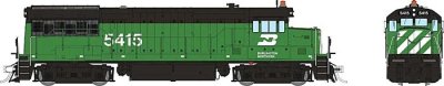 Rapido 35033 - HO GE U25B - DC - Burlington Northern #5415 (Cascade Green / ex-GN) - Era 1970's+