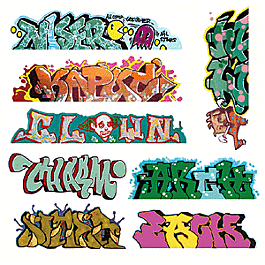 Blair Line 2248 HO Lasercut Graffiti Decals Set 5