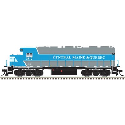 Atlas 10004051 - HO GP38 Silver - DCC Ready - CENTRAL MAINE & QUEBEC RAILWAY #3812