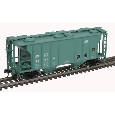 Atlas Trainman 20006554 - HO PS-2 Covered Hopper - Penn Central #74216