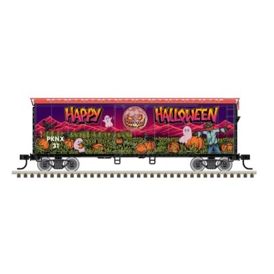 Atlas 50006480 - Trainman N 40ft Plug-Door Boxcar - Halloween