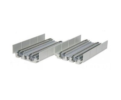 Kato Unitrack 20422 - N Scale Concrete Slab Double-Track Straight Viaduct - 4-7/8in (2pk)