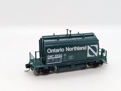 Rapido 543007-1 - N Scale Short Barrel Ore Hopper - Ontario Northland: Progressive Green #6524