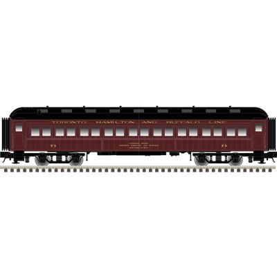 Atlas Trainman 50006244 - N Scale 60ft Coach Car - Toronto, Hamilton, & Buffalo #72