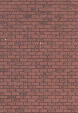 Plastruct 91882 Red Brick Paper Sheet (2pcs pkg)