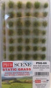 Peco PSG-66 - Self Adhesive Autumn Grass Tufts - 6mm (100pkg)