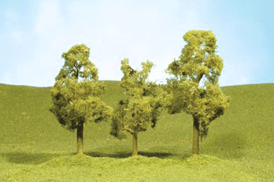 Bachmann 32109 - N Scale Layout-Ready Trees - Sycamore Trees (4/pkg) 2-1/2 - 2-3/4 Inches