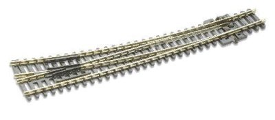 Peco SL386 - N Scale Code 80, Large Radius, Curved Turnout - Right Hand