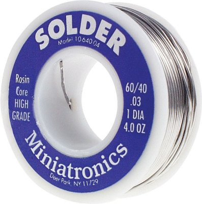 Miniatronics Corp 1064004 - 60/40 Rosin Core Solder - 4oz (113g)