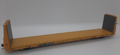 Atlas Trainman 20006450 - HO 68Ft Bulkhead Flatcar - TTX (Forward Thinking) #804108