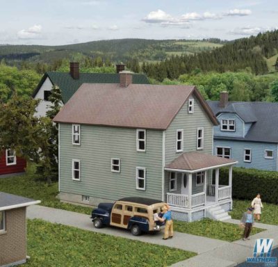 Walthers Cornerstone 3888 - N scale Two-Story Frame House - Kit