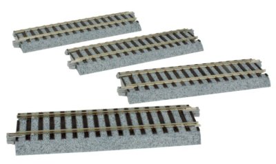 Kato Unitrack 2140 - HO Straight Sections - 4-7/8 inches (123mm)(4/pkg)