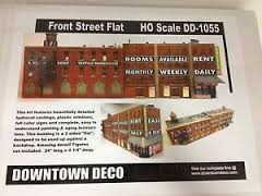 Downtown Deco 1055 - HO Front Street Flat - Cast Hydrocal Kit