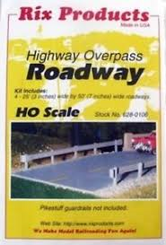 Rix Products HO 106 Highway Overpass Roadway Kit