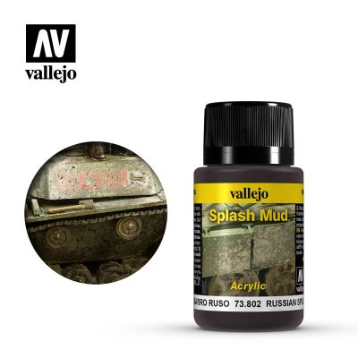 Vallejo 73802 - Model Wash - Weathering FX - Russian Splash Mud - 40mL Bottle