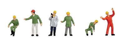 Walthers SceneMaster 6088 - HO Working People - Loading Crew (6pcs)