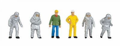 Walthers SceneMaster 6089 - HO Working People - Blast Furnace Crew (6pcs)