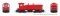 Rapido 27098 - HO EMD SW9 - DC/ Silent - Generic Industrial Red - Unlettered