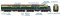 Rapido 53505 - HO EMD FT A+B Set - DC/DCC/Sound - AT&SF (Freight Scheme) #100L + 100A